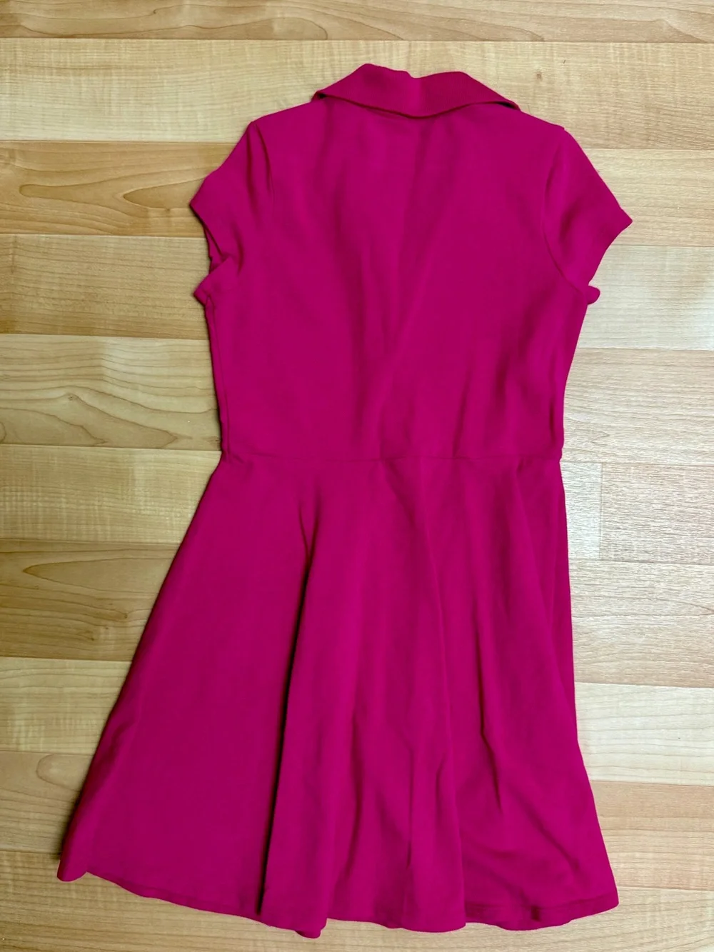 Children's Place Girls Polo Skater Dress Size 7/8 Magenta